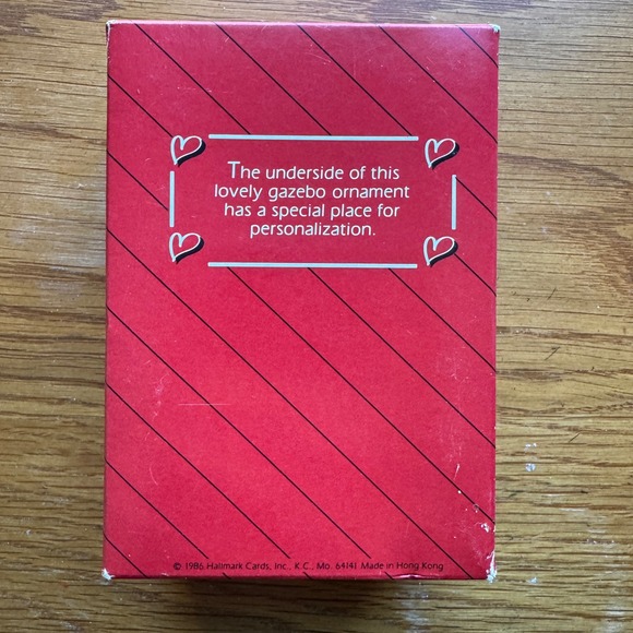 Sweetheart‎ Handcrafted Ornament Christmas 1986 Gazebo Scene Tree Vintage - Picture 5 of 5